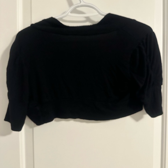 Black Crop Cardigan - Picture 3 of 5